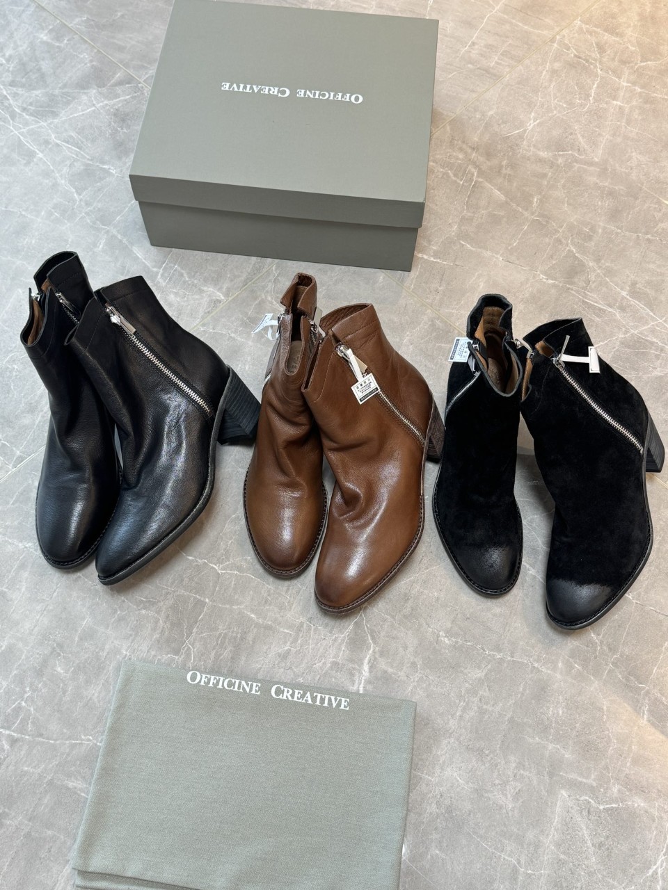 오피치네 크리아티베 Officine Creative 가을/겨울 신상 옥스포드 집업 첼시 통굽 워커 35~40