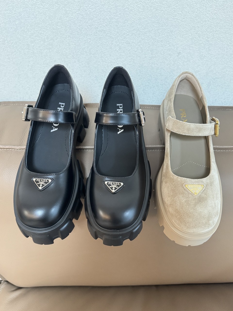 프라다 브러시 가죽 모놀리스 메리제인 1F080O_B4L_F0002_F_G055 35~40 굽 5.5cm