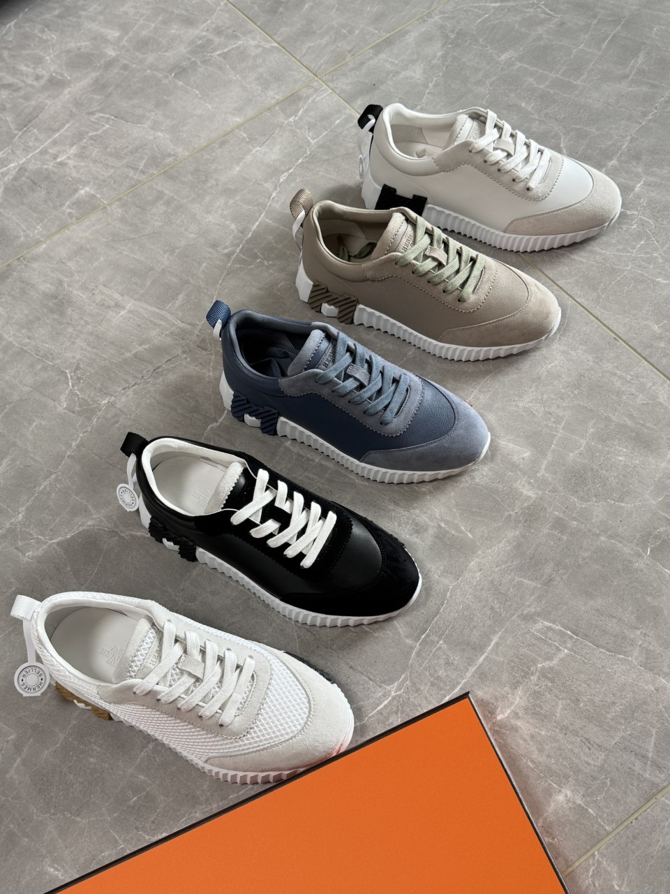 에르메스 바운싱 스니커즈 여성용 메쉬 스웨이드 5컬러 35~40