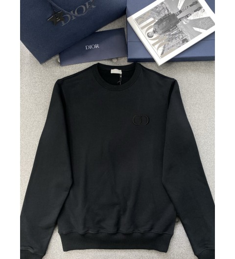 디올 CD Icon 스웨트셔츠 블랙 코튼 플리스 113J699A0531_C989 S M L XL