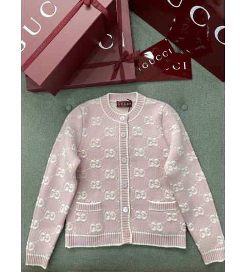 구찌 25 GG 울 부클레 자카드 가디건 (713300 XKELE 6011) S M L
