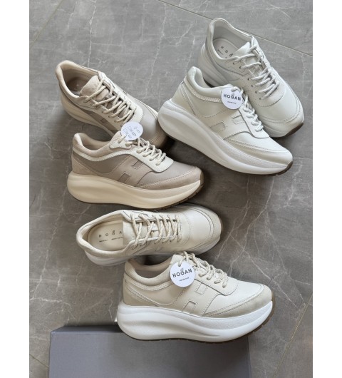 25FW 호간 호건 스니커즈 HXW6960FW10UOV0YBB CREAM 35~40 굽 5cm