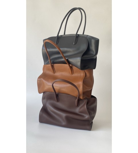 더로우 Marlo 14 레더 토트백 35x28x15cm