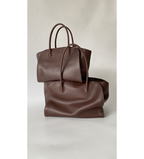 더로우 Marlo 12 레더 토트백 30x26x13cm