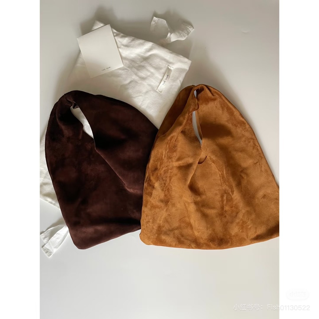 더로우 THE ROW Bindle 스몰 스웨이드 토트백 30x17cm