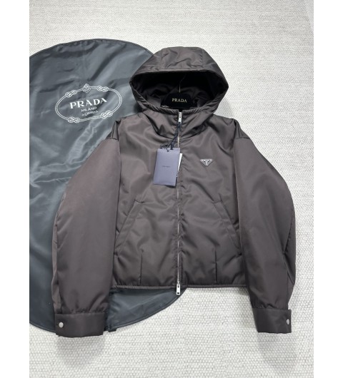 프라다 리나일론 블루종 자켓 다크 브라운 29P246-1WQ8-F0003 36 38 40 #타지아