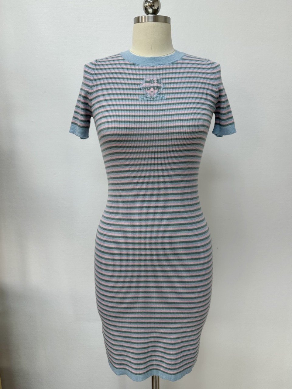 샤넬 CHANEL 25B 스트라이프 니트 원피스 36 38 40 #타지아