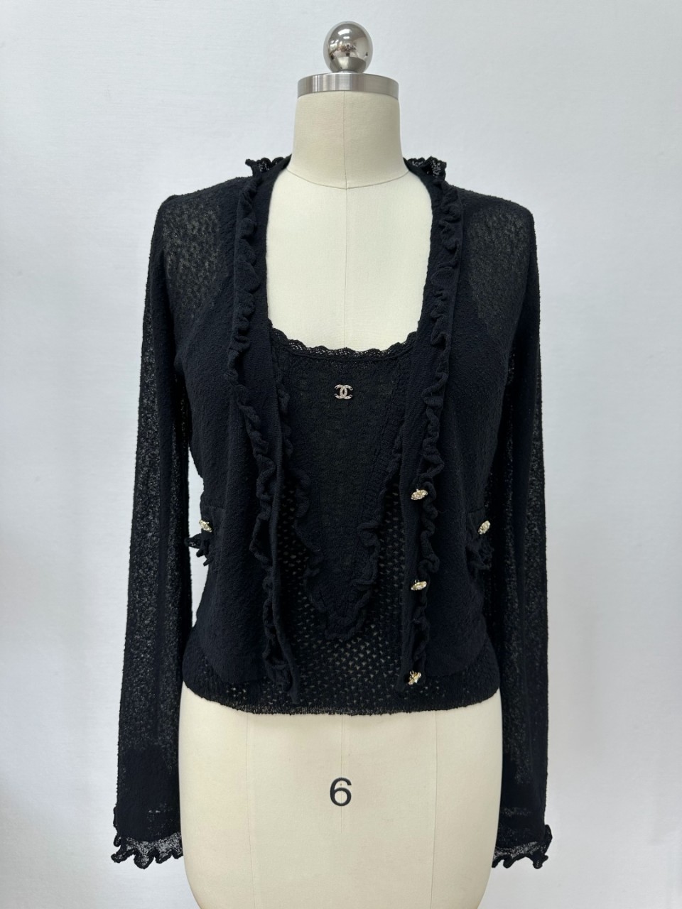 샤넬 카디건 가디건 Cardigan P80019-K11542-94305 36 38 40 #타지아