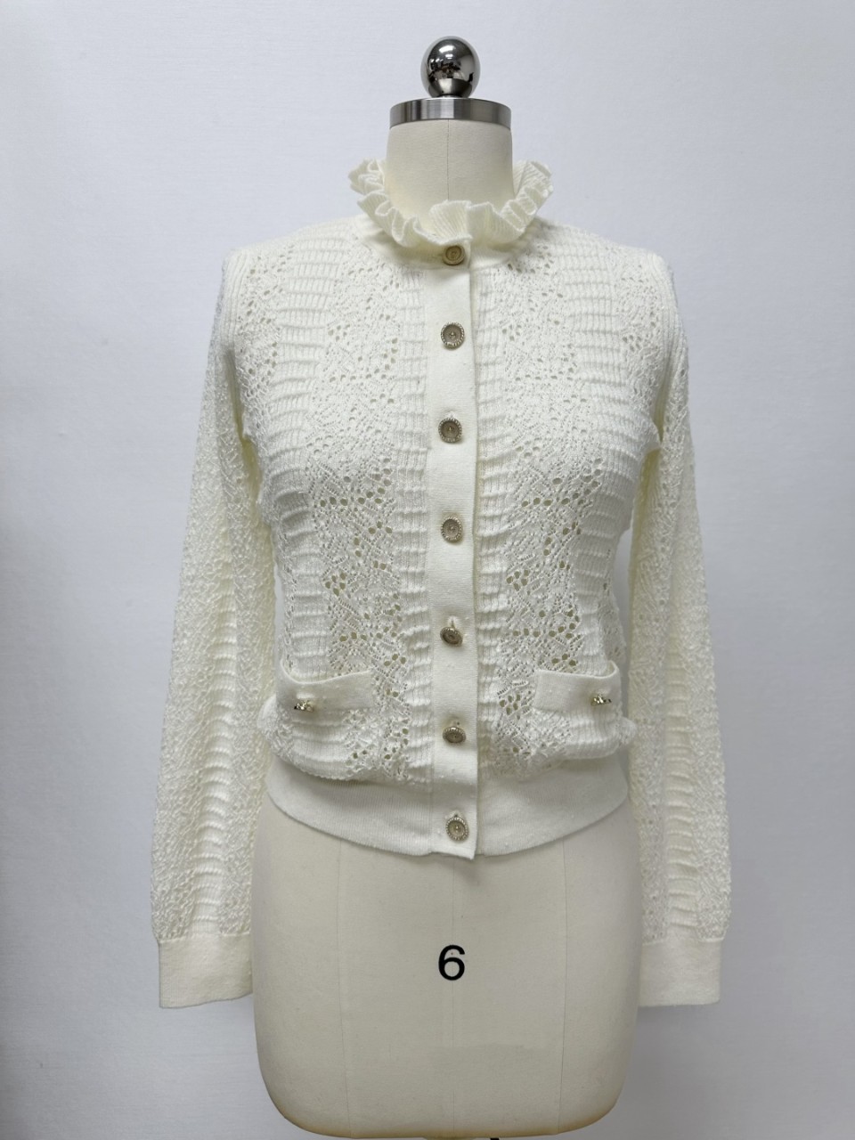 샤넬 CHANEL 25A 니트 가디건 36 38 40 #타지아