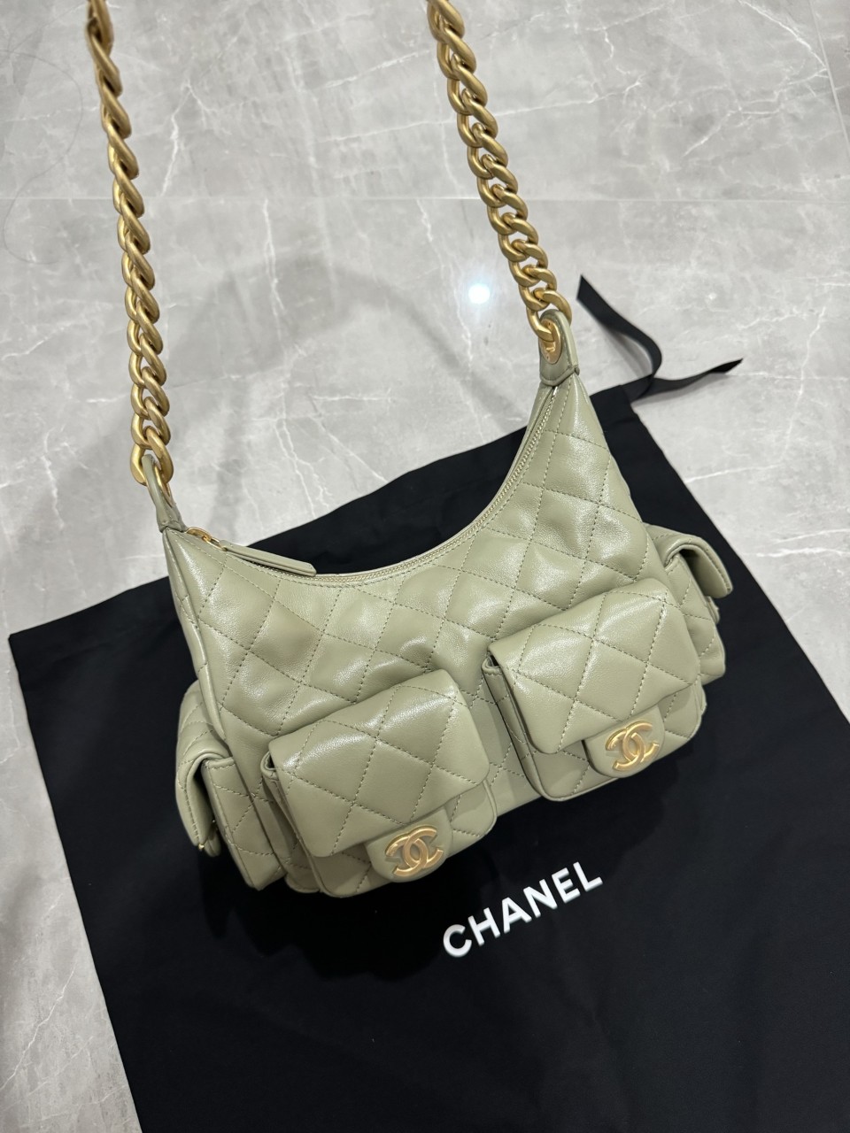 샤넬 25C 맥시 그린티 호보백 미듐 라지 AS5339 AS5302 #vvip공장