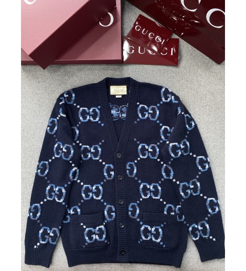 구찌 점보 gg 울 가디건 Jumbo GG Wool Cardigan 770507-XKDSJ-4735 Navy S M L XL