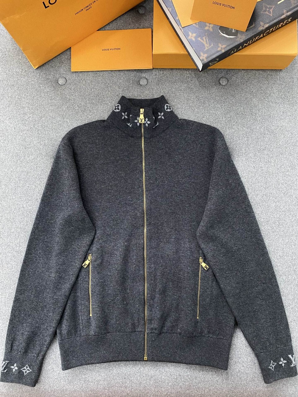 루이비통 1AGJWH 더블 페이스 니트 울 트래블 블루종 S M L XL