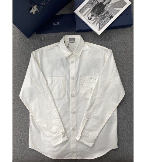 디올 CD 다이아 로고 더블 포켓 카고 셔츠 38 39 40