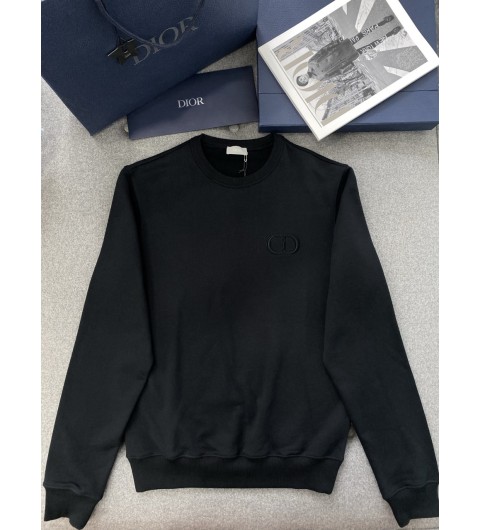 디올 CD Icon 스웨트셔츠 블랙 코튼 플리스 113J699A0531_C989 S M L XL