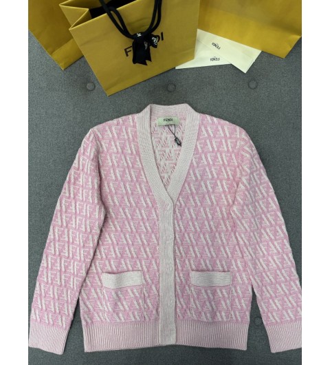 [FENDI] 펜디 캐시미어 울 카디건 가디건 + 스커트  FZE518ATPLF1 SA6 38 40 42