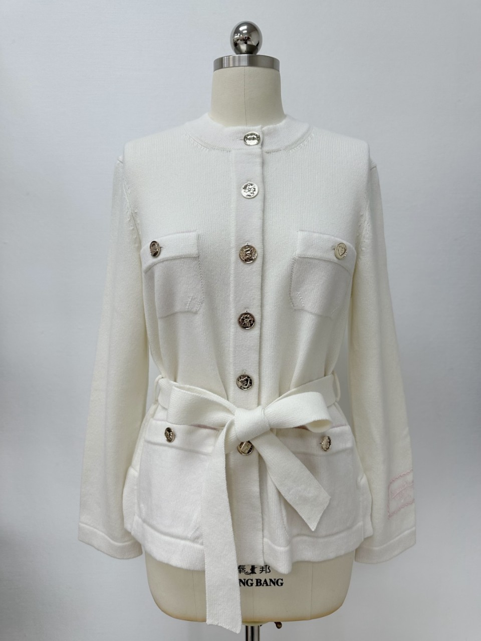 샤넬 CHANEL 25B 캐시미어 벨트 가디건 3컬러 36 38 40 #타지아