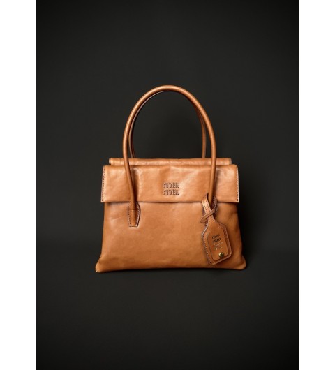 미우미우 MIU MIU 솔리테르 토트백 숄더백 가죽백 5BA302 28x19.5x11cm