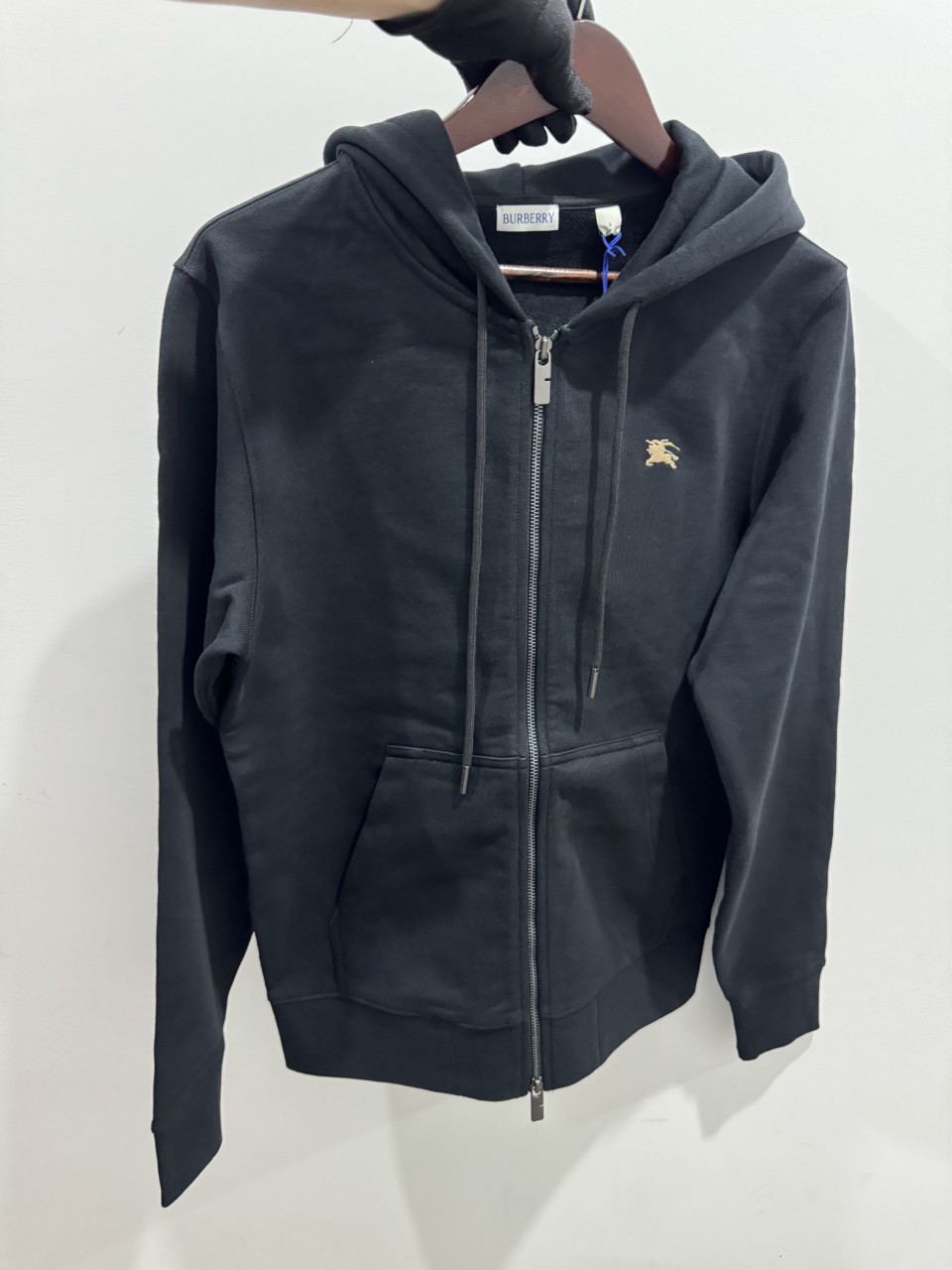버버리트레이닝복 나이트 스탬프 코튼 지퍼 후디 블랙 81116691 #vvip공장
