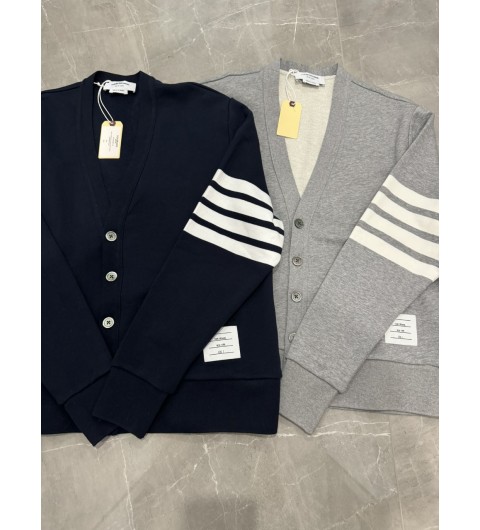 톰브라운 루프백 사선 가디건 라이트 그레이, 네이비 MJT167A-00535-055 1 2 3 4 5 #vvip공장