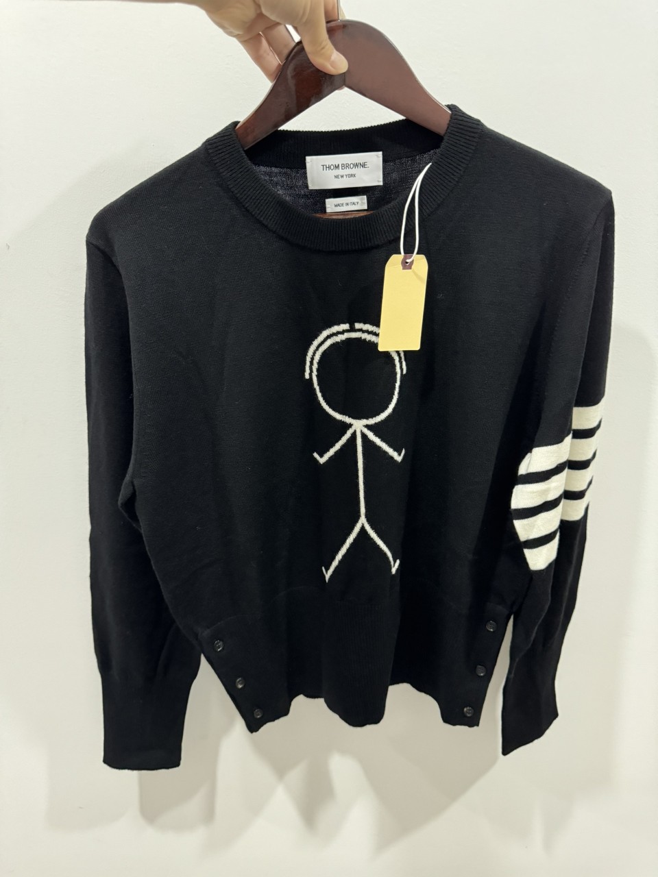 톰브라운 THOM BROWNE 미스터 톰 아이콘 인타르시아 사선완장 니트탑 1 2 3 4 5 #vvip공장