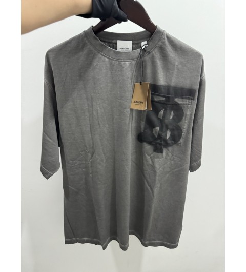 버버리 BURBERRY TB 로고 포켓 티셔츠 그레이 8067509 XS S M L XL XXL #vvip공장