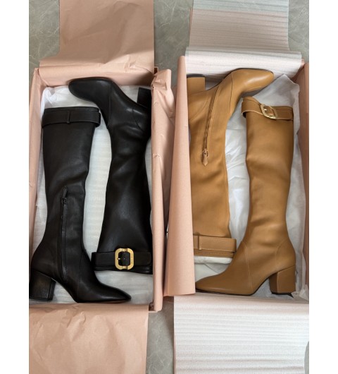 미우미우 나파 가죽 부츠 버클 Nappa leather boots with buckle 5W548E 038 F098L F A065 35~40