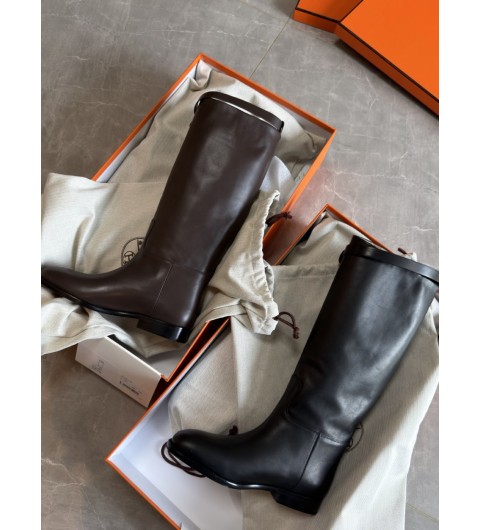 에르메스 켈리 KELLY 여성 롱 부츠 블랙 실버 35~40