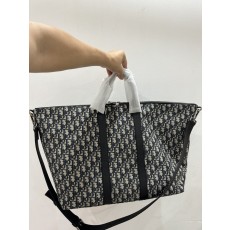 디올 오블리크 위켄더 보스턴백 Weekender 40백 베이지 & 블랙 Dior Oblique 자카드, 블랙 그레인 송아지 가죽 1ESDU134YKY_H27E #vvip공장